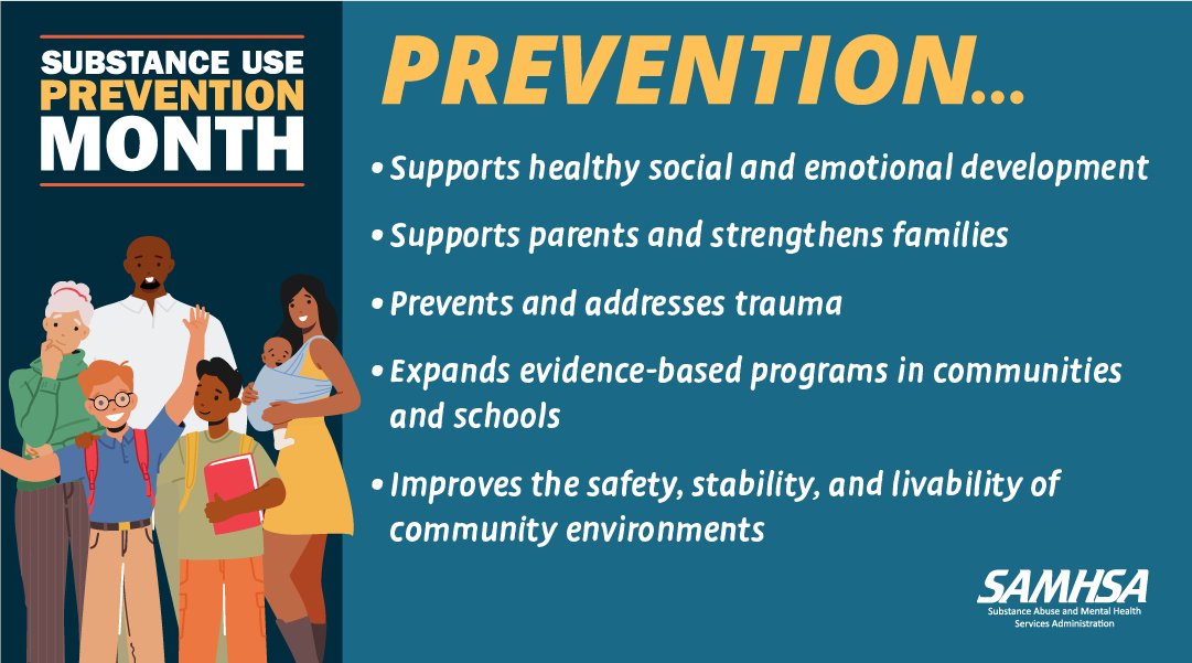 vcauhape's tweet photo. Prevention works by strengthening protective factors and reducing risk factors ― at multiple levels. #SubstanceUsePreventionMonth #PreventionMonth #MyPreventionStory https://t.co/tF3cwy9FOM
