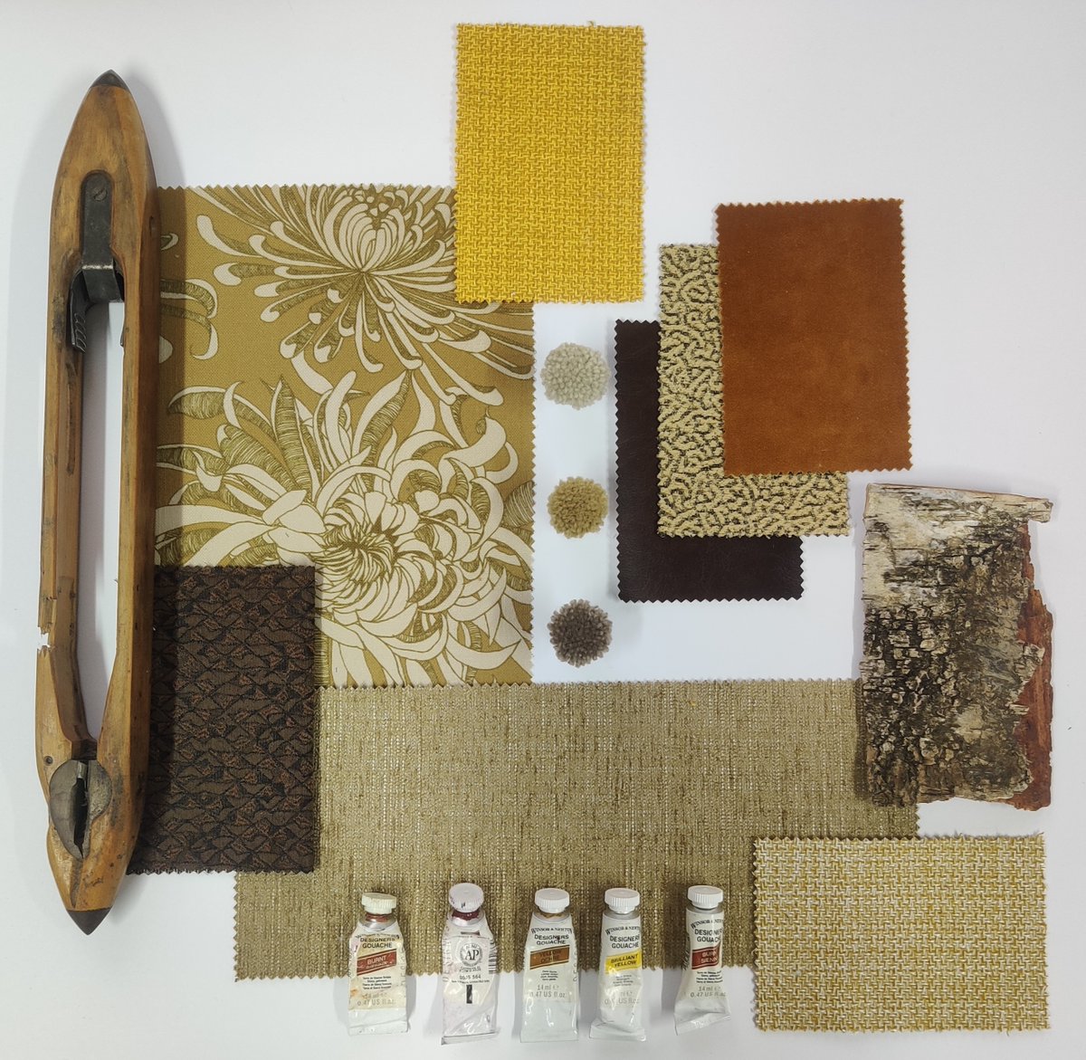When the sun is out &amp; Autumn leaves are falling, a beautiful scheme including our latest floral, 'Bloem' adds that golden touch. Bloem is part of our lovely new collection of prints under the 'Skopos STUDIO' banner. Order loose samples now! #interiorinspo skoposfabrics.com/studio-prints