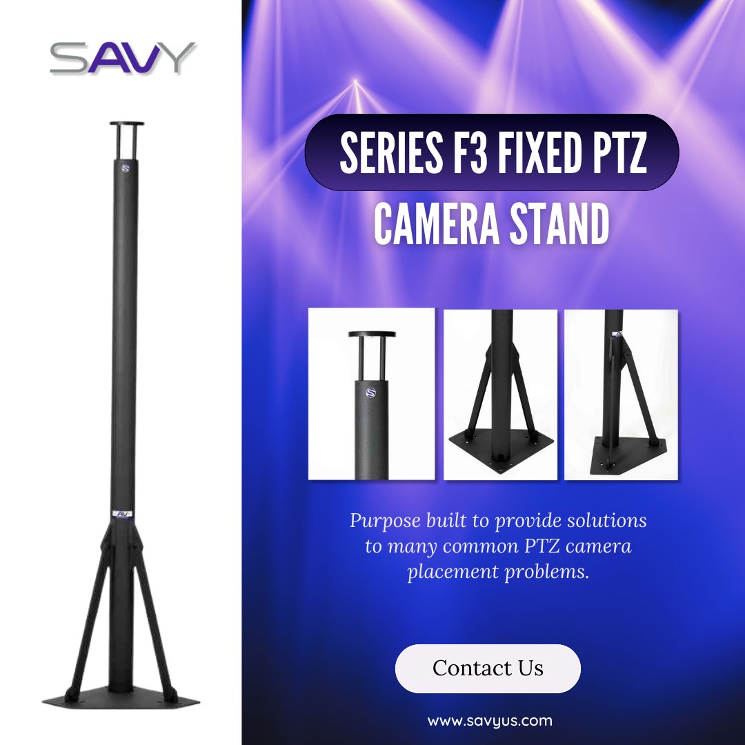 savy_solutions's tweet image. For elegant, vibration-resistant PTZ camera placement, trust the Series F3 Stand by SAVY.

ow.ly/n9ZF50TI6Ra

#ProAVGear #SAVY #PTZ #AVTech #CameraStability #CompactAVSolutions #AVInnovation #ProfessionalSetup #TechSavvy #AVIndustry