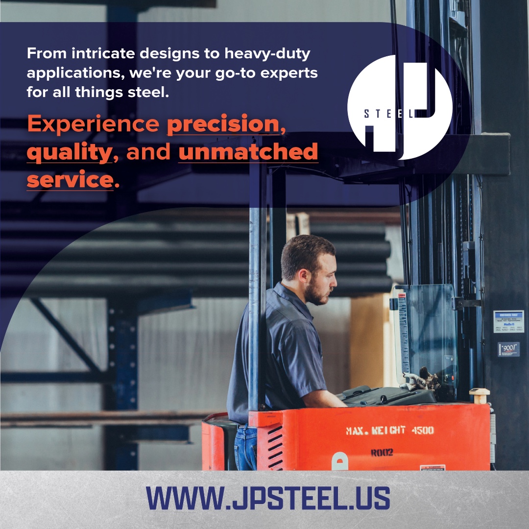 jpsteelus's tweet image. From intricate designs to heavy-duty applications, we're your go-to experts for all things steel. Experience precision, quality, and unmatched service." 

jpsteel.us 

#SteelExperts #PrecisionEngineering #CustomSteel