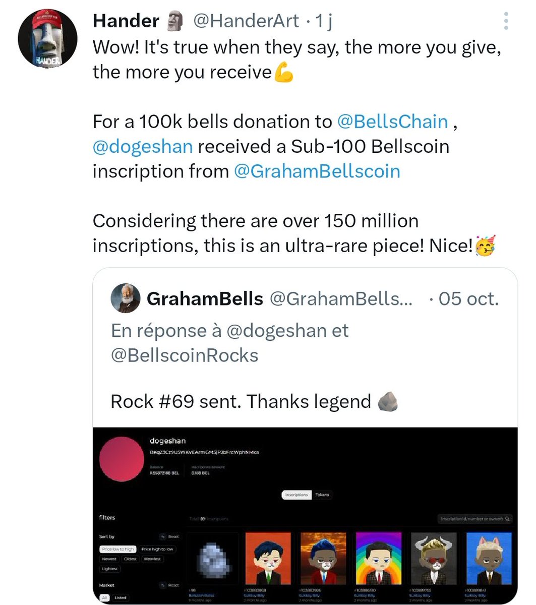 SamdoriaR's tweet photo. La communauté #Bellscoin sait où elle va elle sait sur quoi et sur qui elle compte... @BillyM2k nous à laissé une philosophie communautaire qui nous guide tous ici chez #Bellsfam je trouve que nous n'avons même pas encore exprimé 1% du potentiel de #Bellscoin https://t.co/Xh2WwP39ml