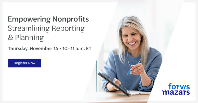 HaleyKAdrian's tweet photo. Don’t miss this opportunity from @ForvisMazarsUS to empower your nonprofit with data-driven insights. Register now and unlock the tools you need to thrive in today’s dynamic nonprofit landscape. Register here: https://t.co/R1b4ntDWL8 https://t.co/flXkN0EwPs