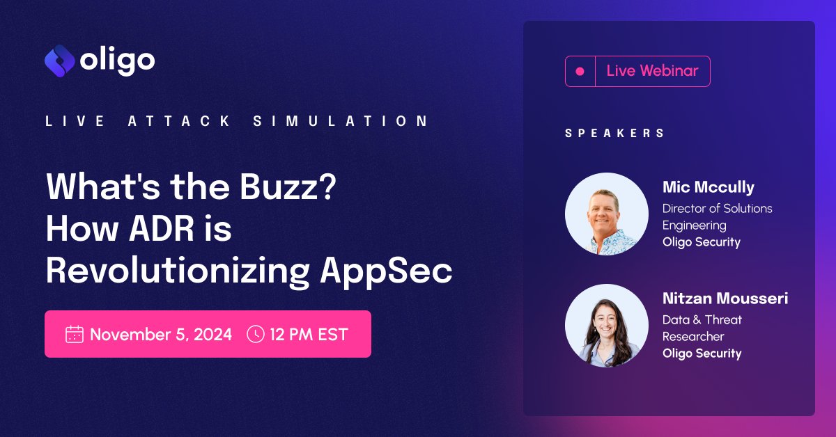 🚨 Webinar Alert! 🚨 Join us to explore the power of #ADR and its impact on the #AppSec world. Discover real-time response capabilities and witness a live attack simulation! Register now: events.actualtechmedia.com/register-now/2…