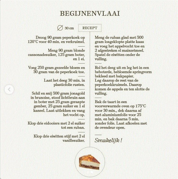 Onze postkaart is er!! Zin om een begijnenvlaai te maken? Deel jouw baksels met de hashtag #GoddelijkeGerechten 📷