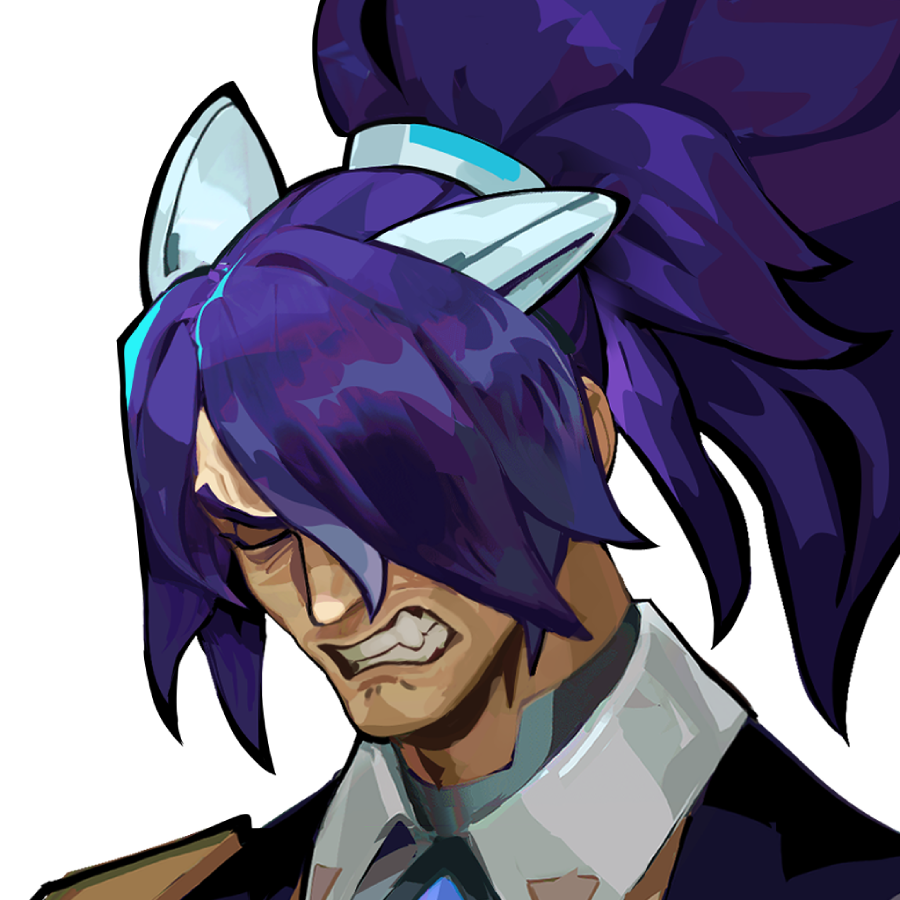 Battle Wolf Yasuo portraits. Neutral and Hurt