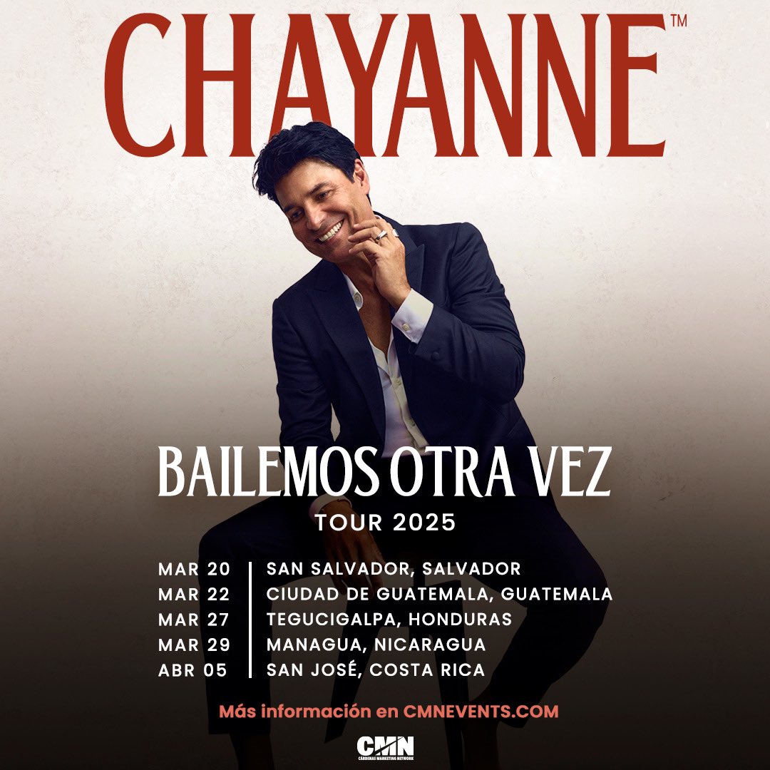 Tanto tiempo esperando, para verlos de nuevo CENTRO AMÉRICA 🤩. Esooooo!!! 🕺 #BailemosOtraVezTour 2025 <a href="/CMNEvents/">Cárdenas Marketing Network</a>