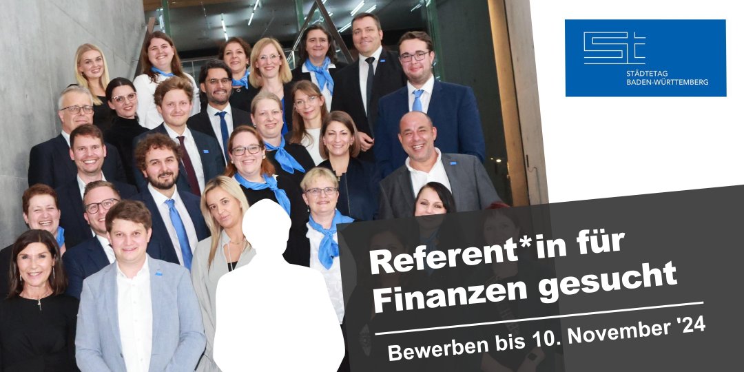 Wir brauchen Verstärkung und suchen zum nächstmöglichen Zeitpunkt eine*n Referent*in (w/m/d) für das Thema #Finanzen. 
Die Bewerbungsfrist endet am 10. November 2024.
#Job #Stellenausschreibung #Stellenangebot #Stellenanzeige #Jobangebot
staedtetag-bw.de/stellen