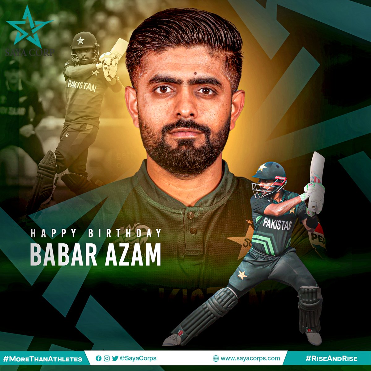 － Most International runs and 50+ scores across formats since 2020
－ 2nd most International hundreds across formats since 2020

Join #SayaCorporation in wishing one of the 🇵🇰 finest.

<a href="/babarazam258/">Babar Azam</a> turns 3️⃣0️⃣ today with 1️⃣3️⃣8️⃣7️⃣1️⃣ International runs under his belt. 

The