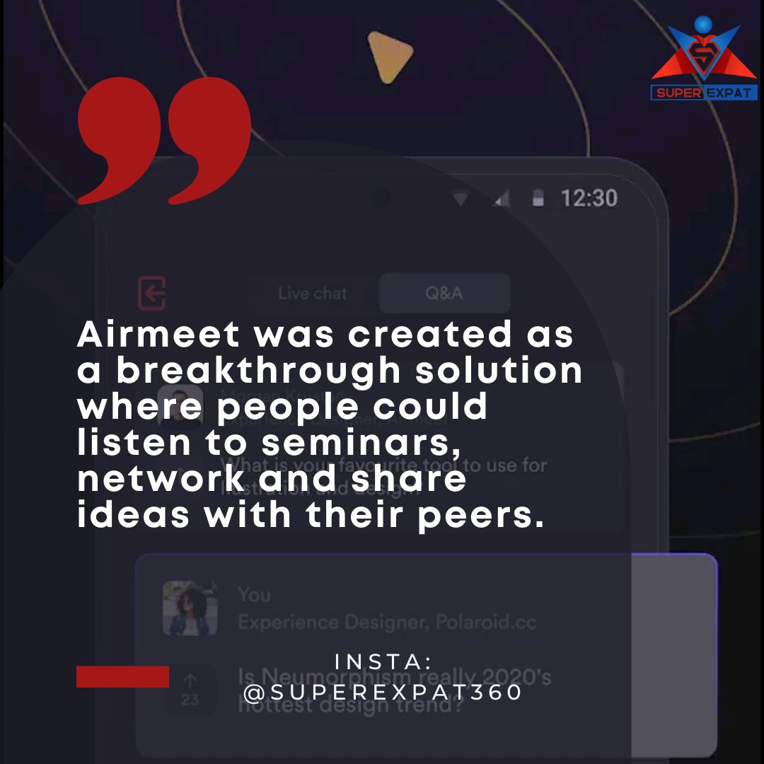 SuperExpat360's tweet image. The story of Airmeet

#airmeet #startup #startups #company #companies #startupbusiness #superexat360 #superexpat