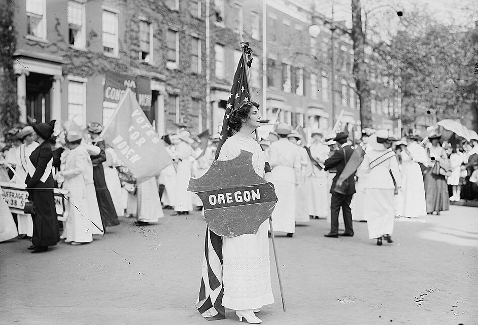 Learn about the history of voting rights in Oregon through our online exhibit, "Nevertheless, They Persisted: Women’s Voting Rights and the 19th Amendment," and be sure to register to vote in Oregon by October 15!

ohs.org/persisters