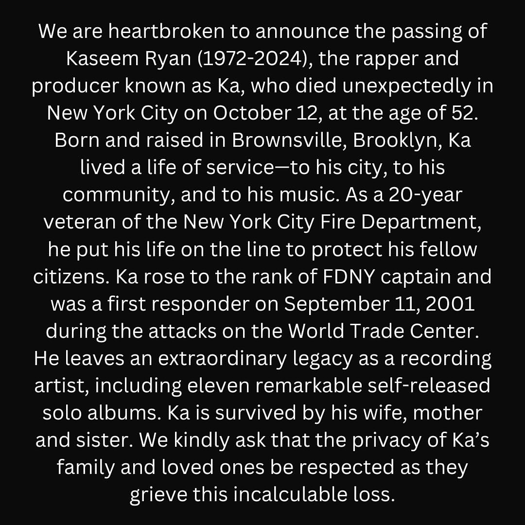 DailyKaBars's tweet image. 💔💔💔💔
Thank you for everything, @BrownsvilleKa. You'll be remembered forever. 🕊️