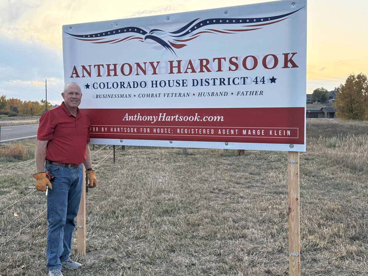 Ballots are out and signs are up! Re-Elect Anthony Hartsook! #hartsook4house