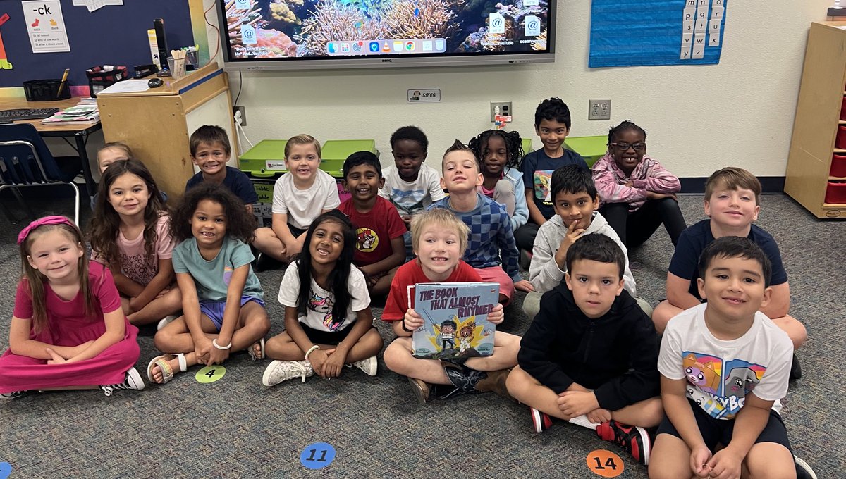 We’ve been BOO’ked! “The Book That Almost Rhymed” by Omar Abed kept us engaged and full of laughs! It was fun practicing our rhyming words, too! Thanks, Library Pumpkin! ⁦<a href="/MinshewColts1/">MinshewColts1</a>⁩ ♥️🐴⁦<a href="/amcnallyMRS/">Angie McNally</a>⁩