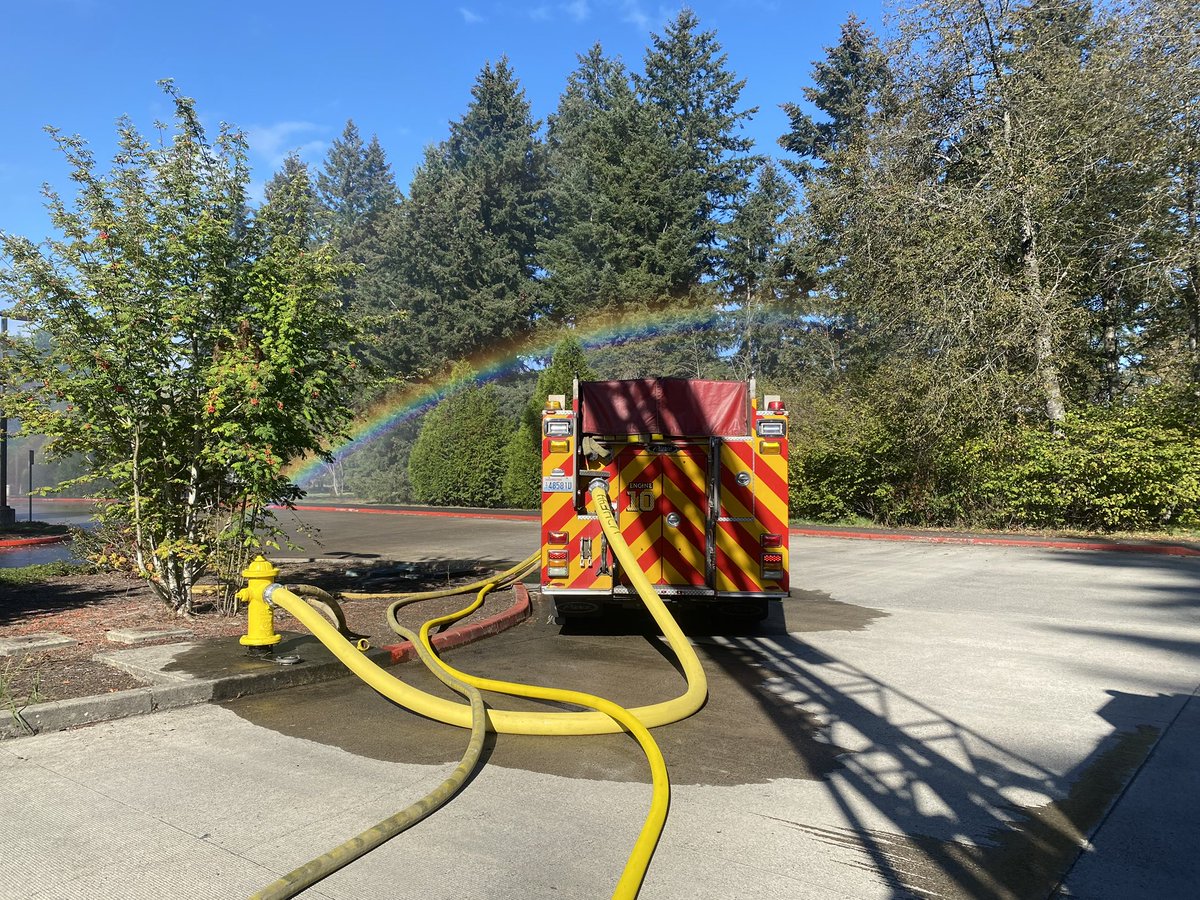 Drills under a rainbow?  Must be a sign that it’s a great day for training!