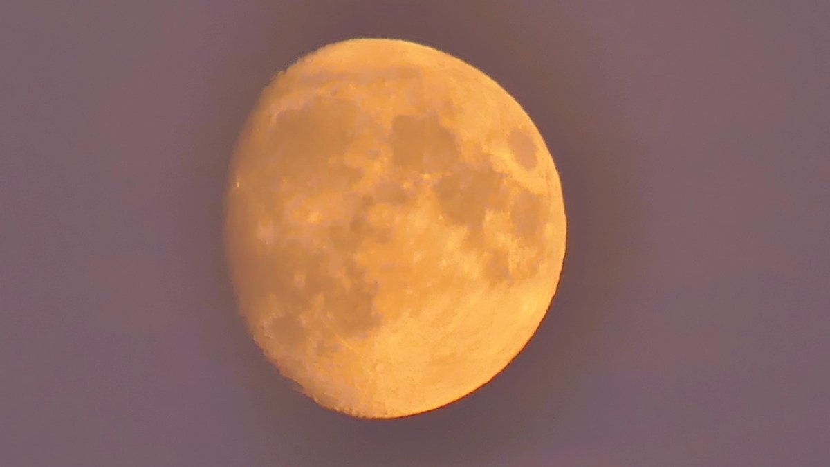 Kintra tonight as the sun was setting and the moon was rising.