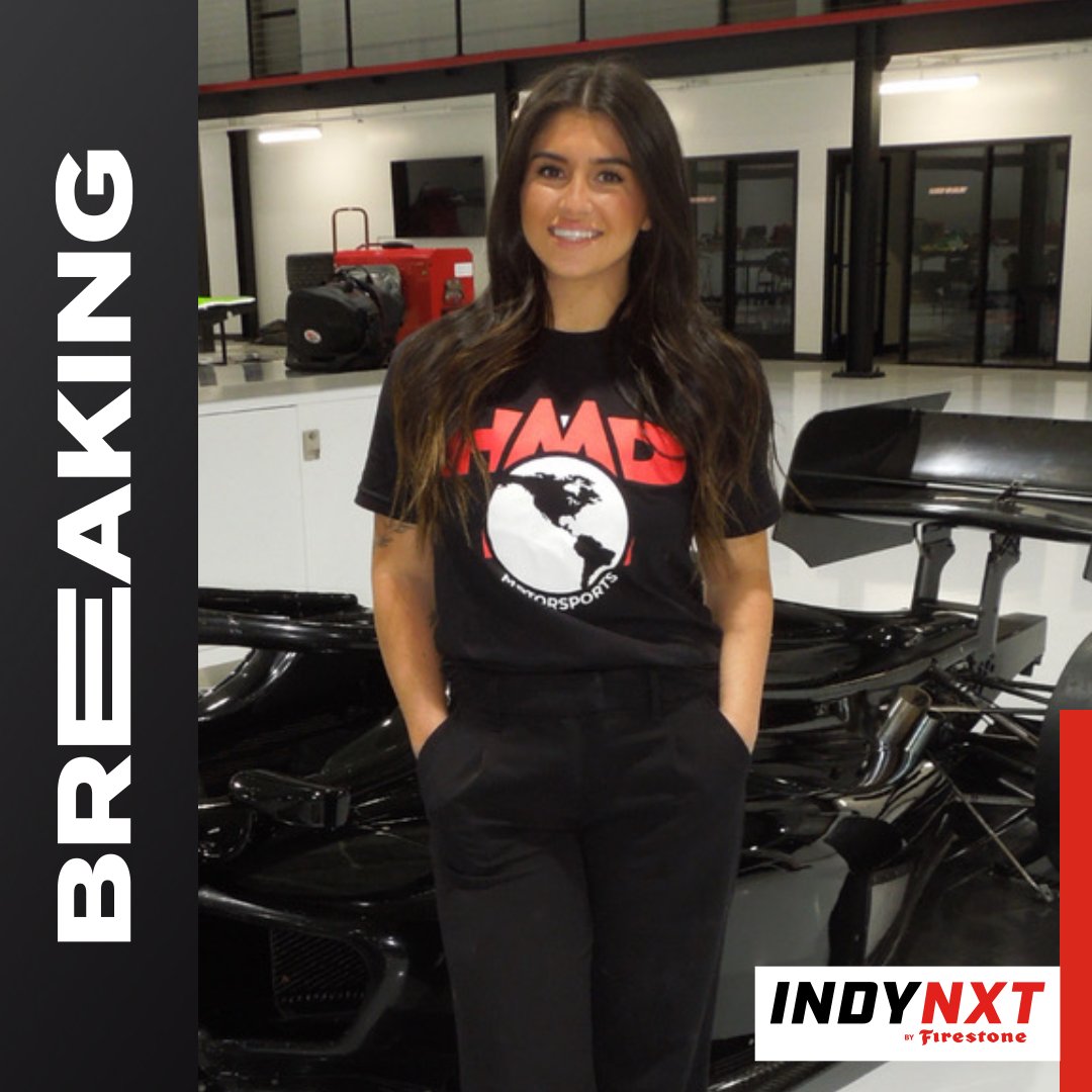 INDY NXT by Firestone (@indynxt) on Twitter photo BREAKING: <a href="/HailieDeegan/">Hailie Deegan</a> is set to make her #INDYNXT debut with <a href="/HMDMotorsports/">HMD Motorsports</a>, piloting the No. 38 in 2025. BREAKING: <a href="/HailieDeegan/">Hailie Deegan</a> is set to make her #INDYNXT debut with <a href="/HMDMotorsports/">HMD Motorsports</a>, piloting the No. 38 in 2025.