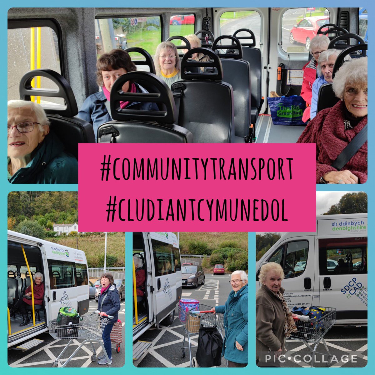 Day1 #ctaweek24 
Our weekly Shopping trip, enabling access to peoplein rural communities to get out safely in fully accessible community transport, to shop &amp; socialise but most importantly enabling choice and independence 🥰 🚌🚗#caringforthecommunity <a href="/CTAUK1/">Community Transport Association</a> <a href="/Motability/">Motability Foundation</a>
