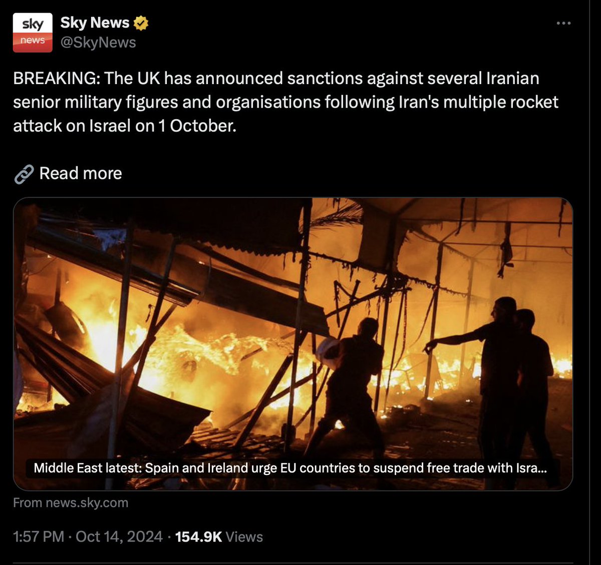 They're using an image of Palestinians being burned alive by Israel for this headline, btw.