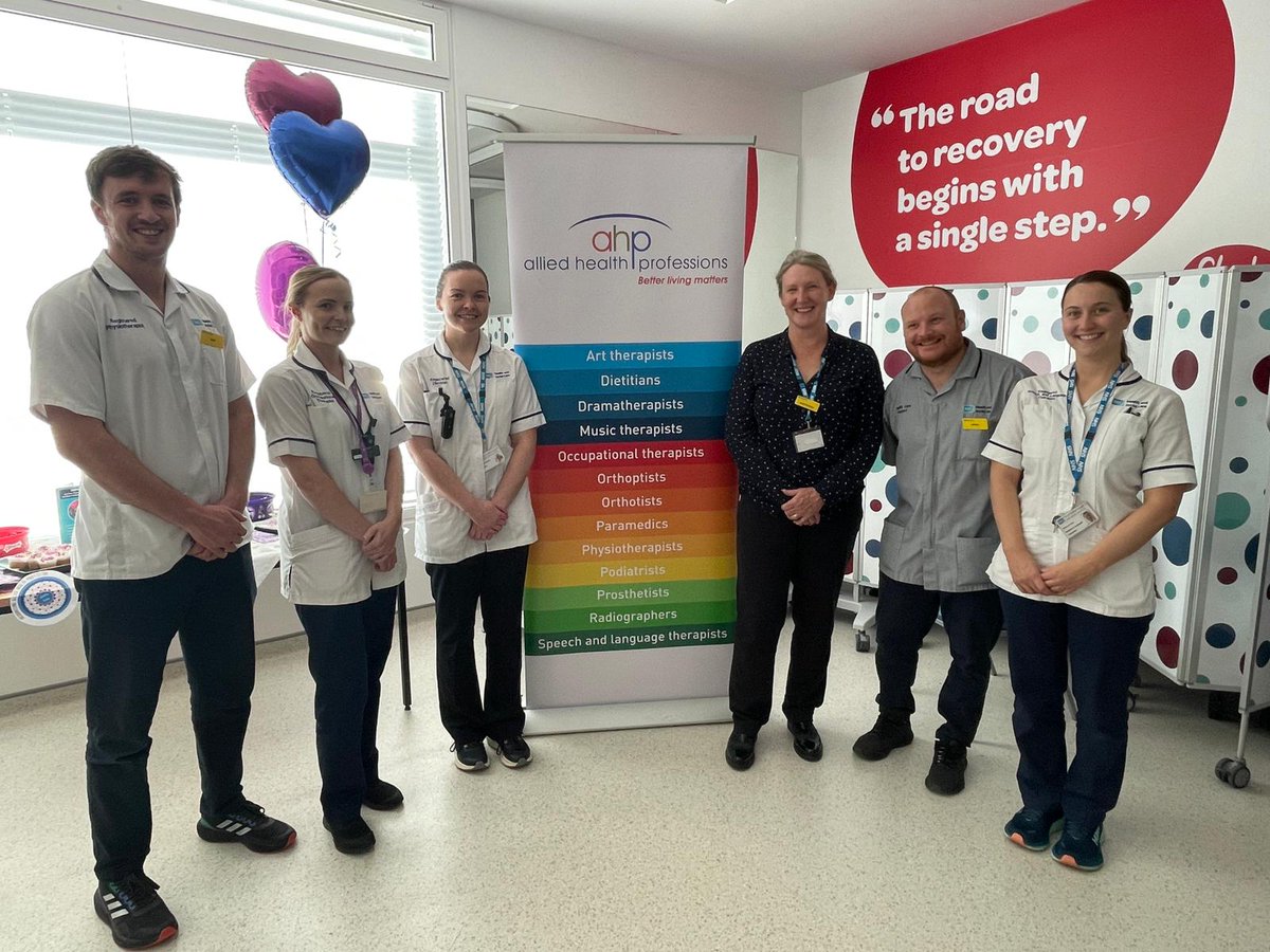 We're celebrating our incredible Allied Health Professionals across the hospital and community for #AHPsDay2024 🎉💙

From Physios to Dietitians, OTs to Radiographers, to name but a few, your expertise &amp; dedication make a huge difference in patient care every day. 

THANK YOU 👏