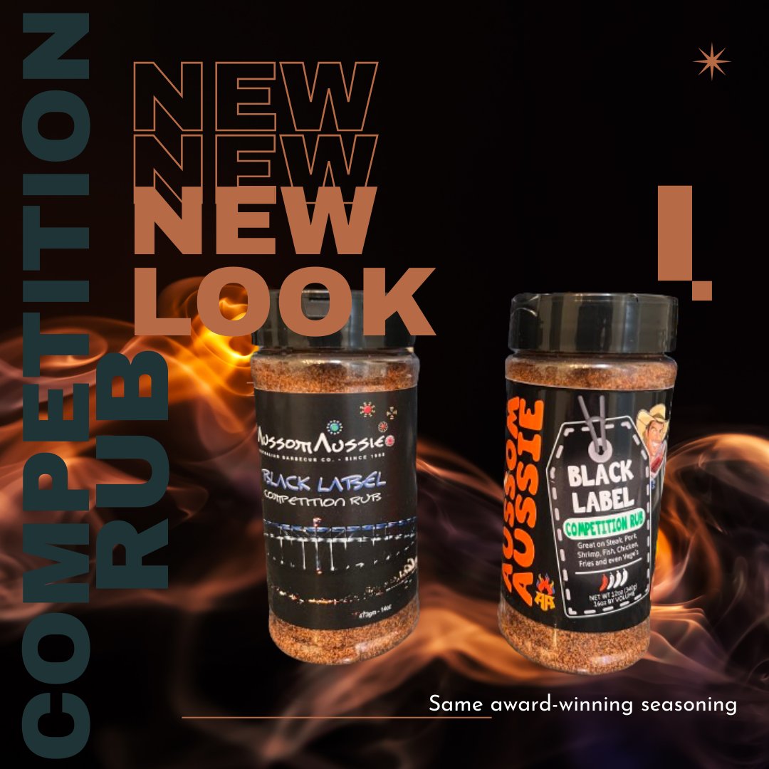 AussomAussie's tweet image. Our award-winning Black Label Competition Rub brings the perfect balance of sweet and spicy to your favorite meats! Head to our website to grab a bottle today and let the BBQ magic begin! 🍖✨Cheers mate! #trueblue #BBQRub #SpiceRub #BBQTime  #BBQLife #spicesquad #seasoninglove