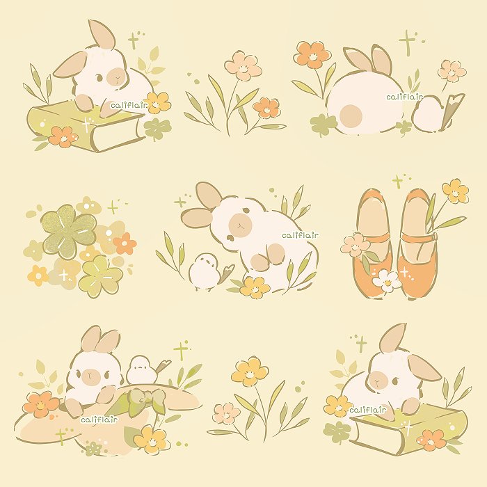 will you sit a while with little prairie friends? 🐰🐥
