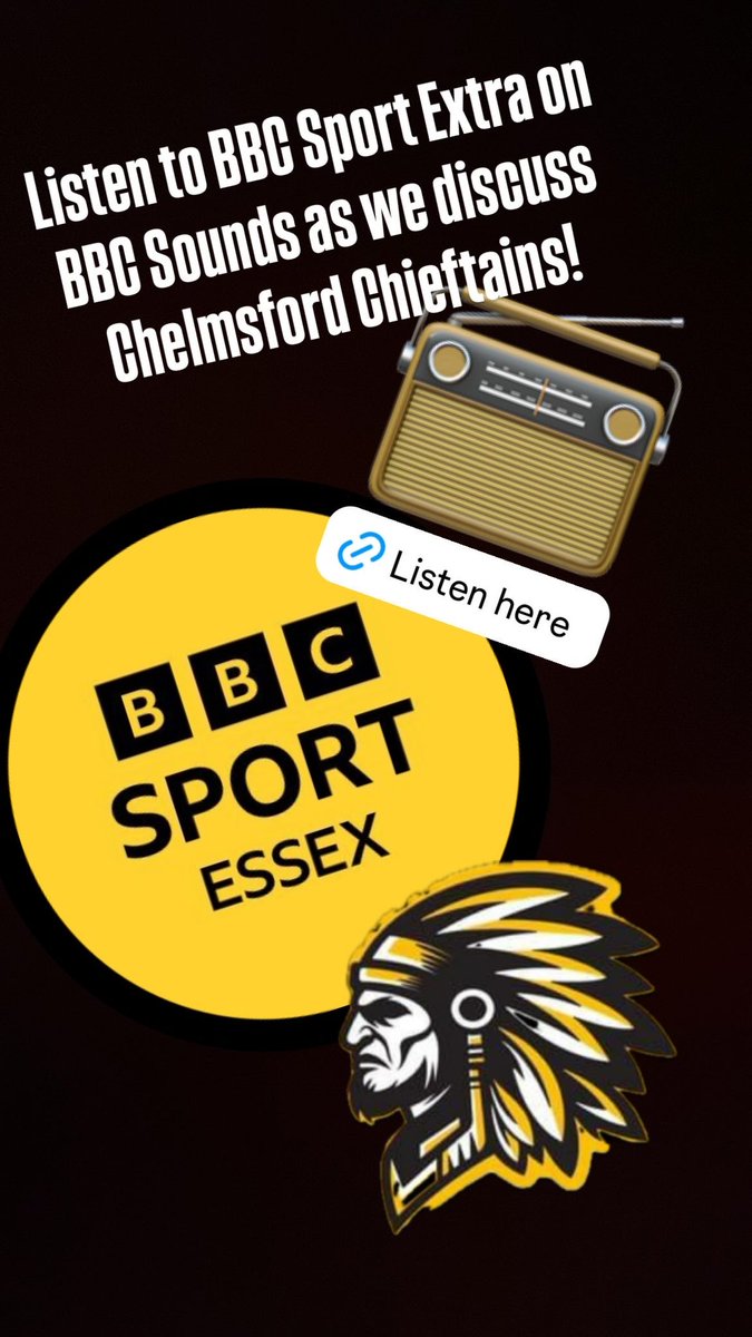 Catch up on the <a href="/BBCEssexSport/">BBC Sport Essex</a> #SportExtra show as <a href="/IanPuckey/">Ian Puckey</a> and I discuss <a href="/chiefsicehockey/">Chelmsford Chieftains</a> start to the season! 
bbc.co.uk/sounds/play/p0…