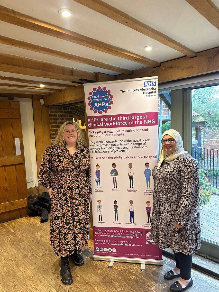 clairecuttingOT's tweet photo. Some of our AHPs attended the HWE AHP Day conference today. 
@Dhouz92 discussed his experience as an OT apprentice
@Heledd_Preuss and Sabira presented on their roles as Practice Educator Radiographers &amp;
A highly commended poster for our Radiographer Led Cardiac CT List Project 🙌 https://t.co/RsvpPfZQMQ