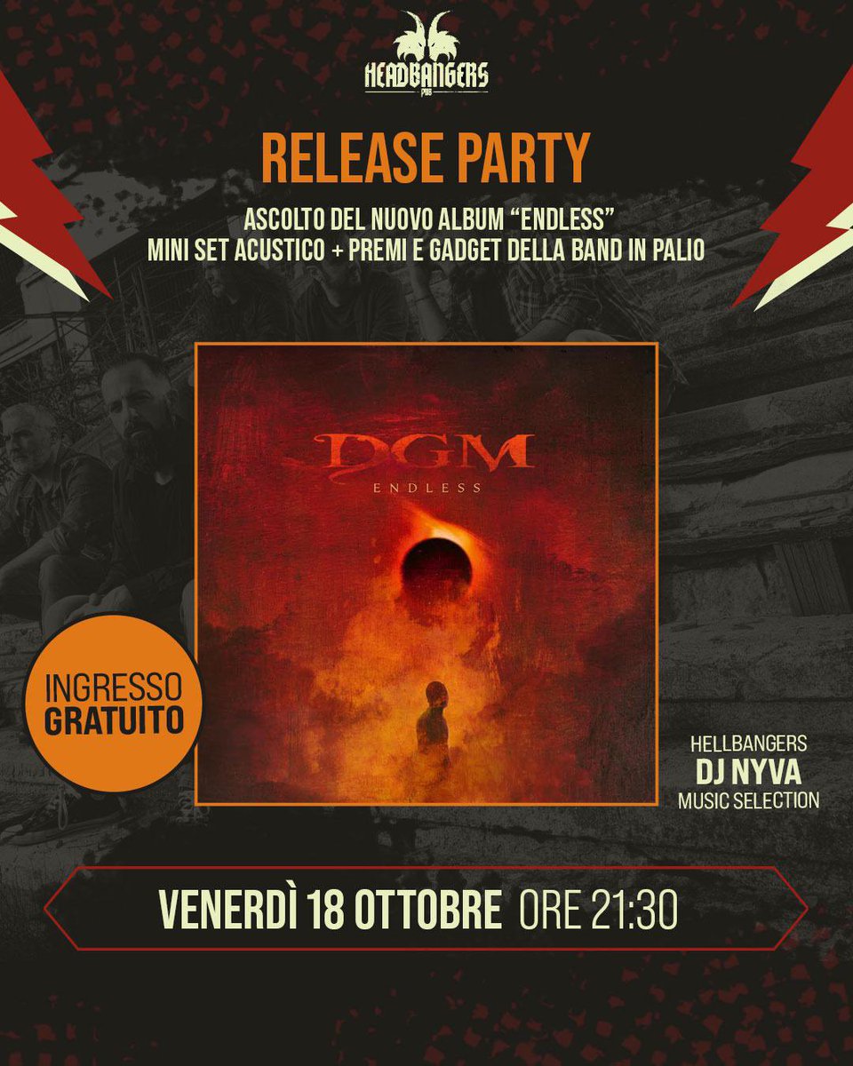 VENERDÌ 18 OTTOBRE / HEADBANGERS PUB MILANO / 21:30