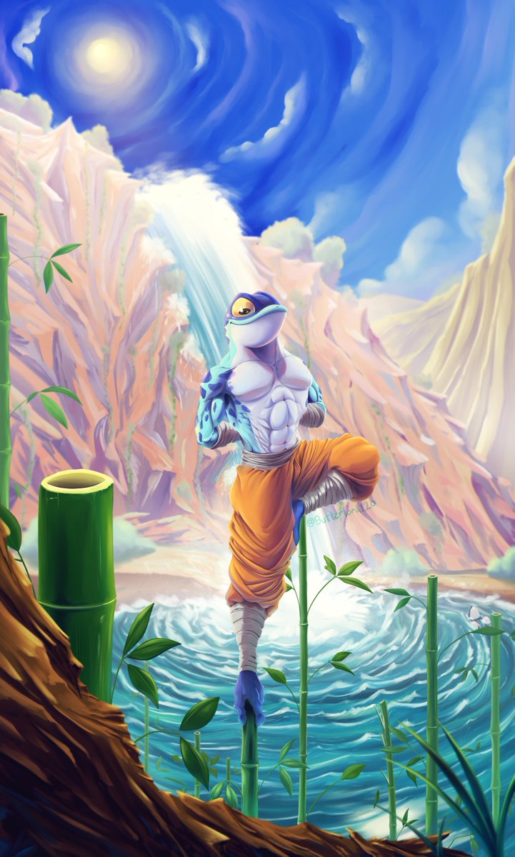 Ranno digital painting I did. I'm happy that I was able to finish this in time for the demo week going on now #RivalsofAether #Rivals2