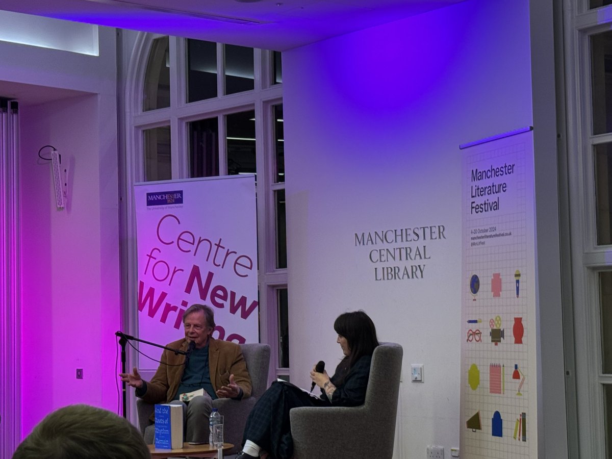 boshea's tweet image. Fascinating to listen to Joe Boyd at #manclibraries as part of #mif24. “All music is mongrel” is a great throw away line.