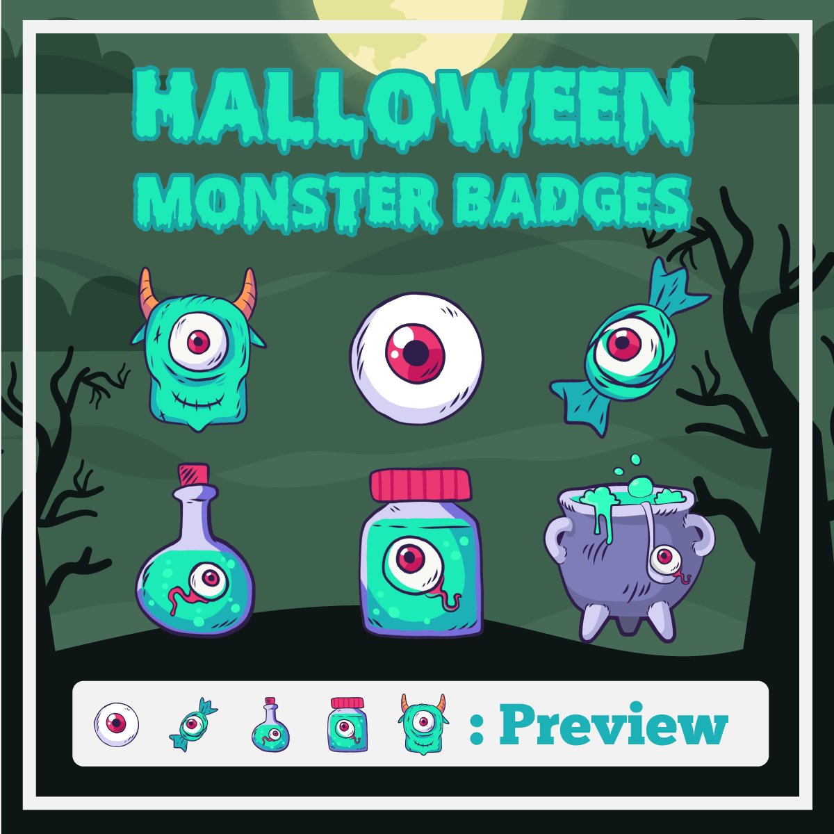 NaranjaCrocante's tweet photo. 🎃👁️ ¡Dale un toque bien aterrador  a tu canal este Halloween! 👹💀

Fijate estas badges monstruosas para Twitch, perfectas para darle un susto a tu comunidad.. 👻😱

🔗 Mirá más acá: [https://t.co/WnqXZevjqN]

#TwitchBadges #Halloween2024 #DiseñoDigital https://t.co/aZLQFXtlt1