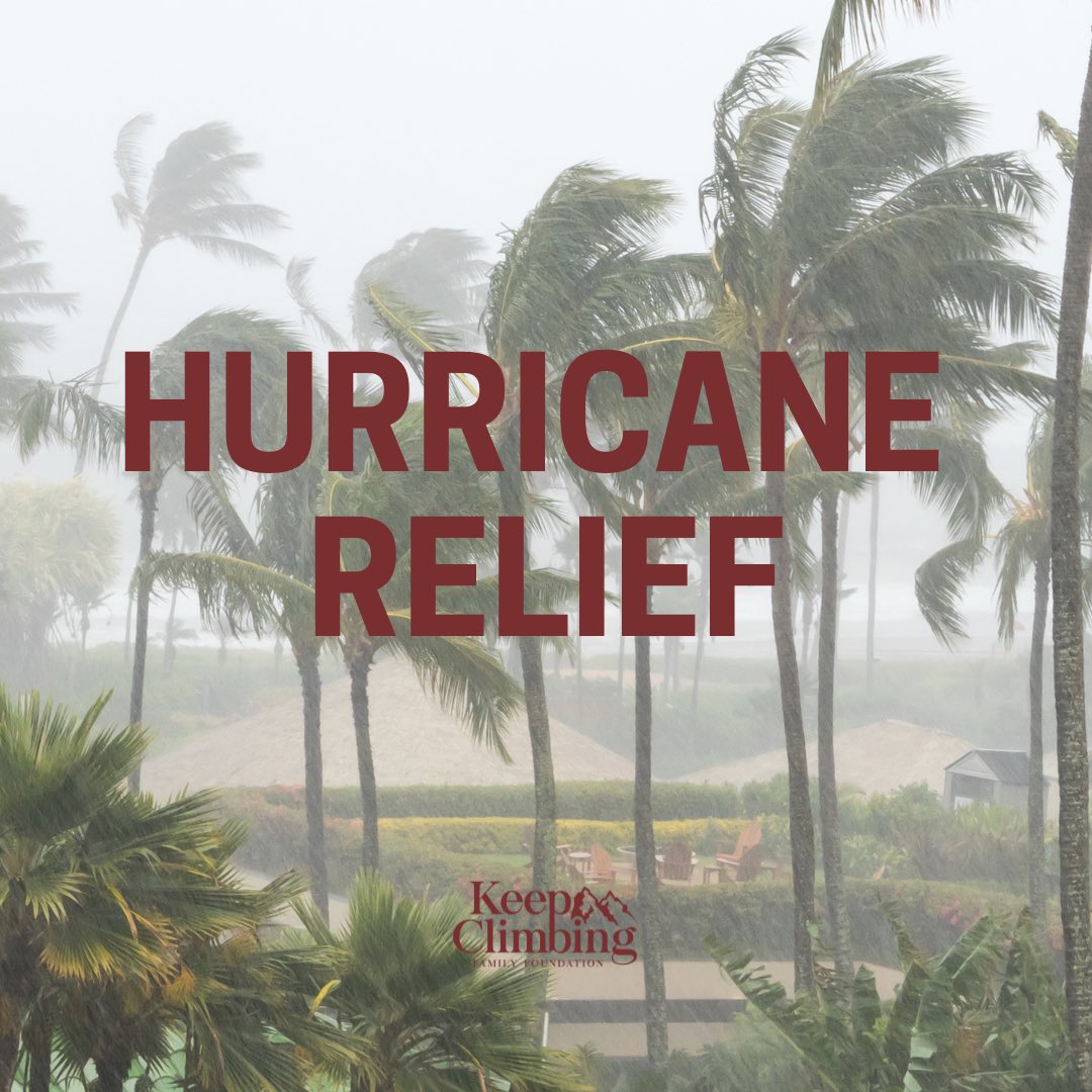 KeepClimbingff's tweet image. We are welcoming everyone to join us in supporting those impacted by the recent hurricanes. All proceeds will go to local organizations in affected areas across Florida and North Carolina ❤️#KeepCLIMBing #SERVE #NoleFamily 

Link to donate: donorbox.org/keep-climbing-…