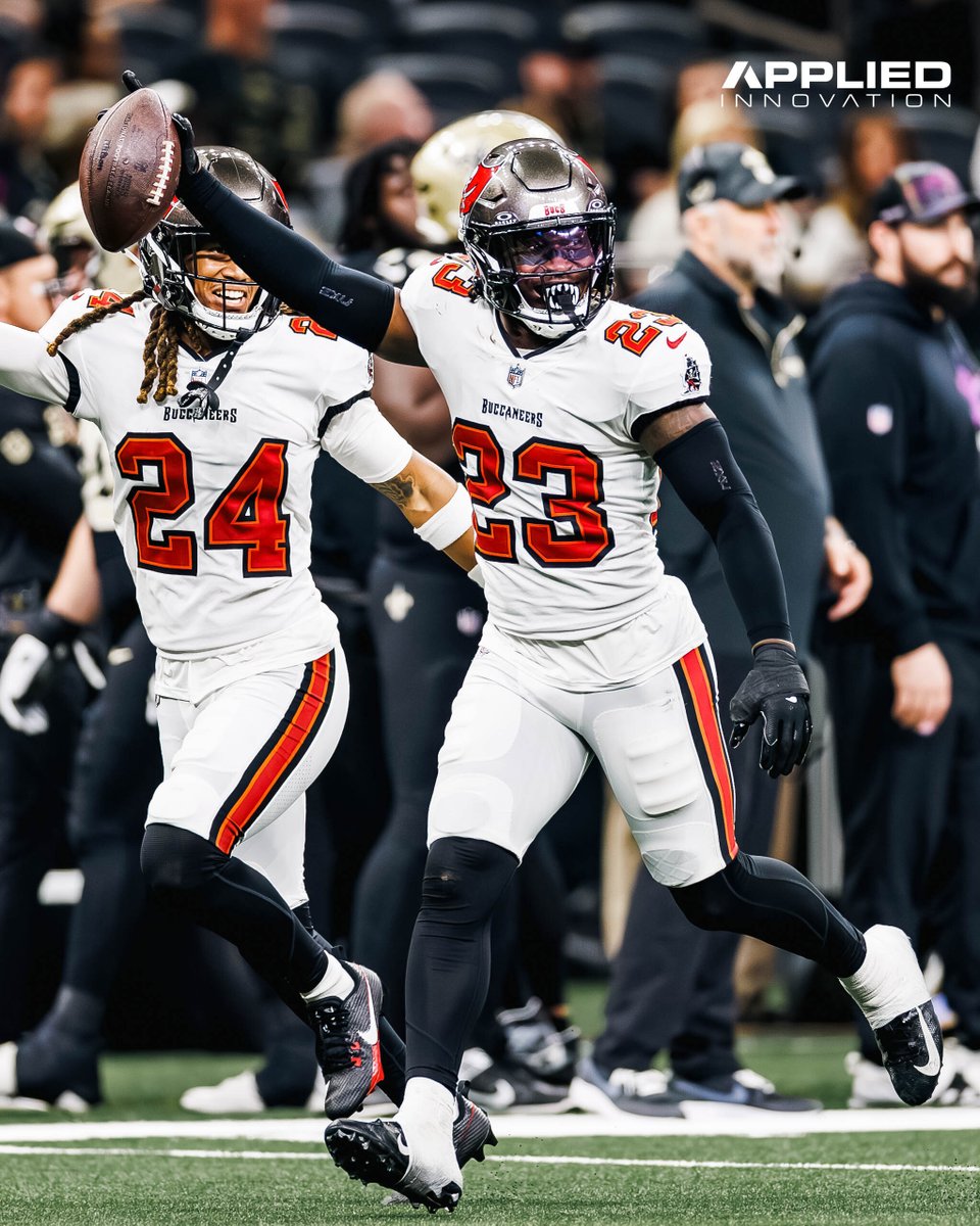 Tampa Bay Buccaneers (@buccaneers) on Twitter photo Rookie <a href="/TykSmith/">Tykee Smith</a> looking like a vet out there 😮💨
💪 Five tackles
🚫 Two passes defensed
👐 One interception
🥊 One forced fumble Rookie <a href="/TykSmith/">Tykee Smith</a> looking like a vet out there 😮💨
💪 Five tackles
🚫 Two passes defensed
👐 One interception
🥊 One forced fumble