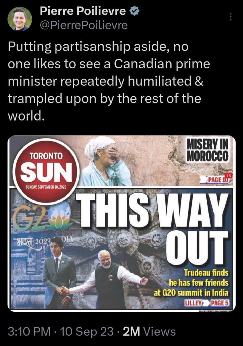 ItsDeanBlundell's tweet image. This hits a little different today, huh?
#India #Canada #Assassinationplot #terrorism