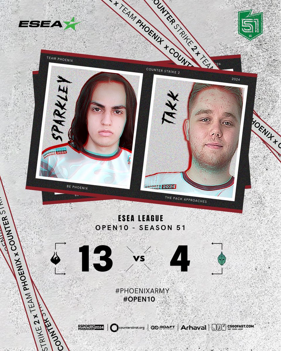 teamphoenixtr's tweet photo. ESEA Sezon 51 Open10’de 3. galibiyetimizi aldık! 🎉
Takımımızın harika performansı ve azmi sayesinde bu başarıyı elde ettik. Destekleyen herkese teşekkürler! 💪
Yolda daha çok zafer var!
#ESEALeague #Open10 #Galibiyet #TakımRuhu https://t.co/Aulwomwt7L