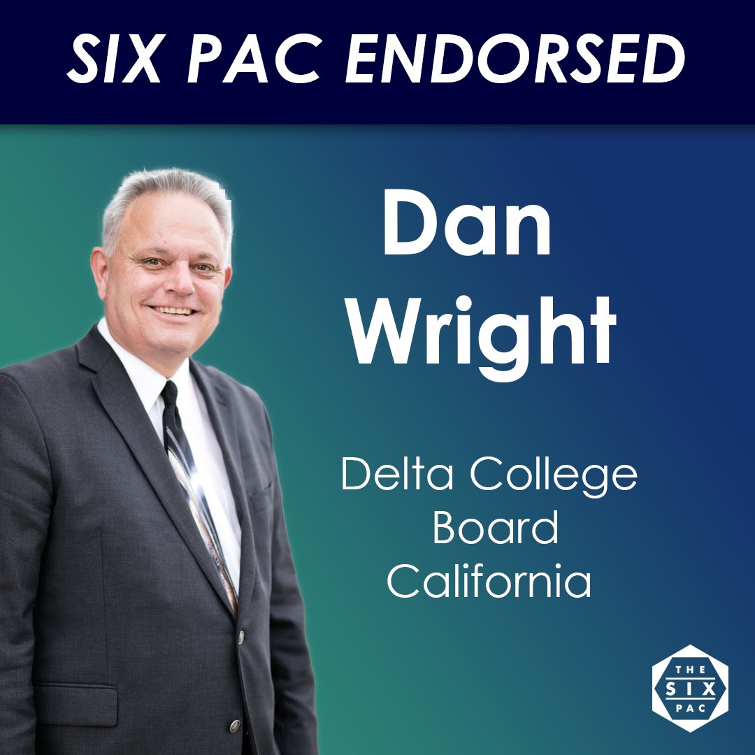 Dan Wright is a former teacher, principal, superintendent, and city councilman running for a seat on the San Joaquin Delta College Board who advocates for more resources for LGBTQ+ students as well as enhancing and expanding initiatives that support students of color. #sixpac