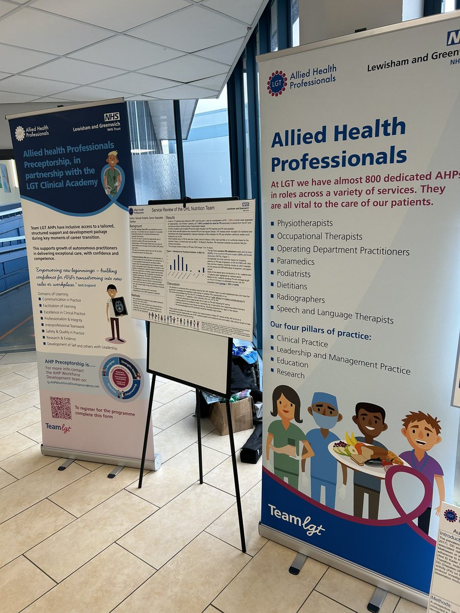 LGTSALT's tweet image. For our AHP day, we got a chance to review a great selection of academic posters that were presented at our recent ‘LGT AHPs Inspire Day 2024’. These were on display today at QEH and included SLT contributions from our HEN, community and Voice SLTs! ✨