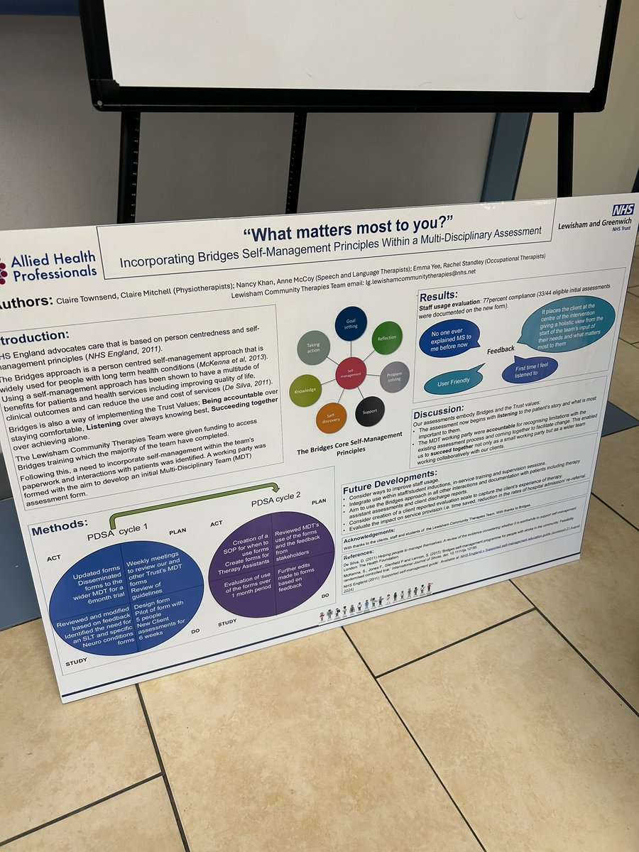 LGTSALT's tweet image. For our AHP day, we got a chance to review a great selection of academic posters that were presented at our recent ‘LGT AHPs Inspire Day 2024’. These were on display today at QEH and included SLT contributions from our HEN, community and Voice SLTs! ✨