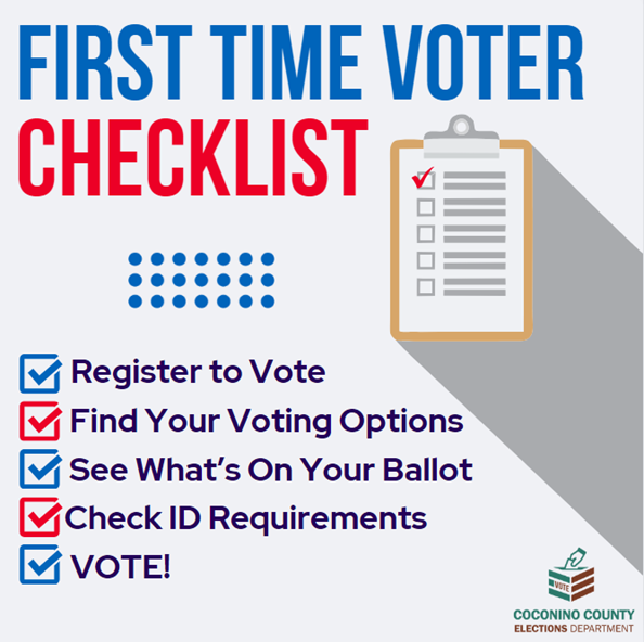 CoconinoVote's tweet photo. Election   Day is just two weeks away! 🗳️ Have you found your polling place? ✔️   Checked out your Sample Ballot? ✔️ Know what ID to bring?✔️ Get all the info   you need to #MakeAPlan at https://t.co/qnMSxWSobG!" #ElectionReady   #Vote2024 https://t.co/c5yVaGBb12
