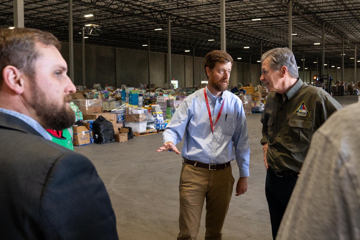 NC_Governor's tweet photo. North Carolina’s unprecedented response to Hurricane Helene is still in full force. Thank you to all the state, local and federal responders and volunteers on the ground working to help those impacted by the storm. https://t.co/QA1ZjD28pw
