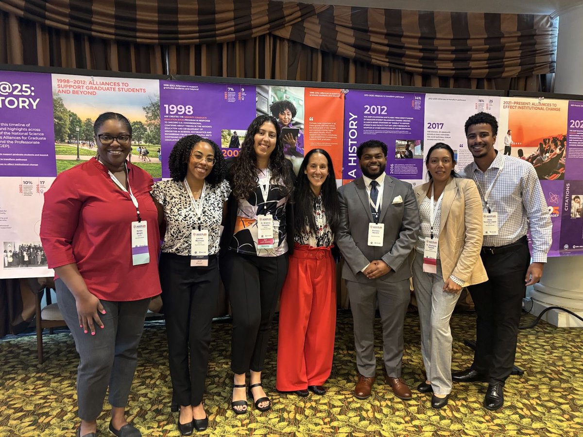 CIEStonyBrook's tweet photo. Last week, we celebrated 25 years of AGEP at the AGEP@25 conference with our incredible scholars!🌟 P.S. Do you spot a familiar face at the end? 👀 (Hint: it’s our former GA, Sam!) https://t.co/T6CoIjNywd