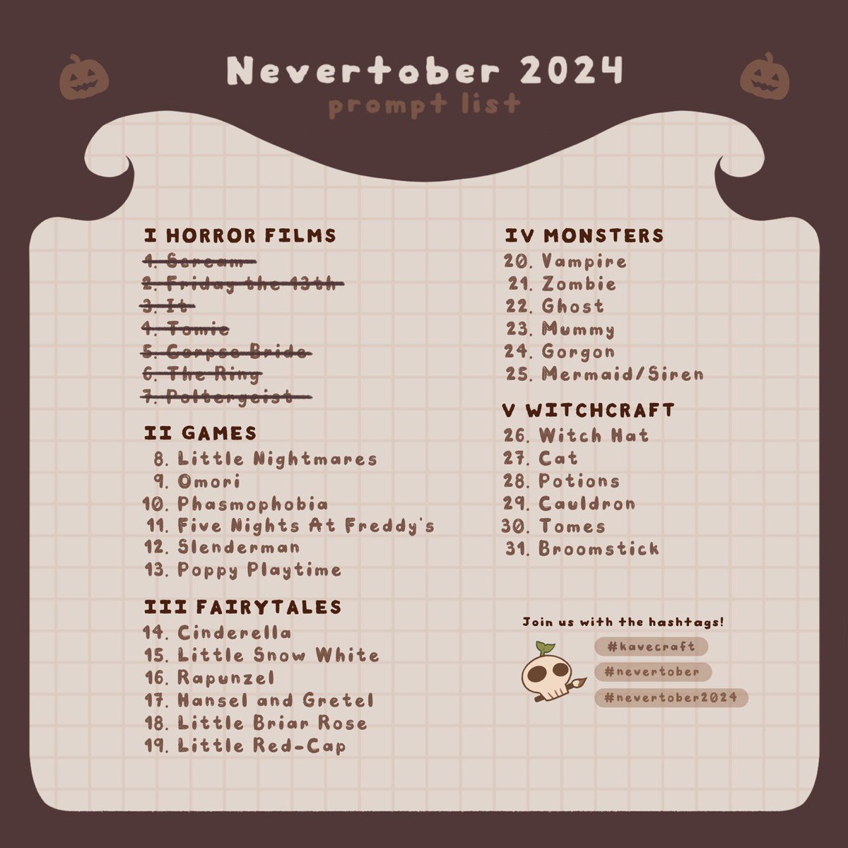 kraffeeko's tweet photo. #Nevertober 5-7!! I kinda regret that the color palette I chose doesn't have blues in it because the Corpse Bride doesn't look like a corpse π Just imagine this was her when she was alive
Prompts by @kavecraft π±
#nevertober2024 #kavecraft #thering #corpsebride #poltergeist https://t.co/82bLIgW33j