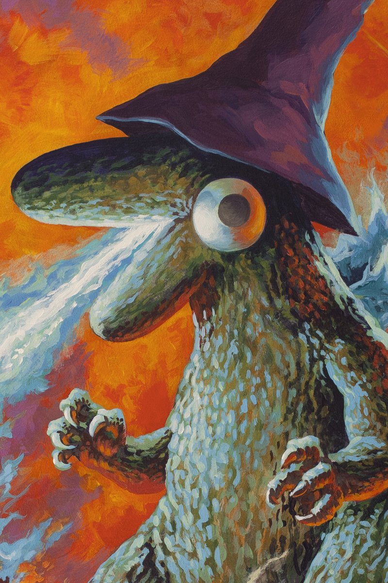 adultswim's tweet image. Maybe there’s a little Glepzilla in all of us. Collab with Stephen Andrade

#smilingfriends #godzilla