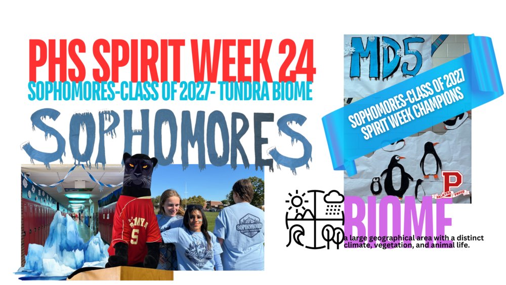 lsaboPHS's tweet image. SOPHOMORES -class of 2027- BECOME PHS SPIRIT WEEK CHAMPIONS palmyraschools.com/o/phs/article/…