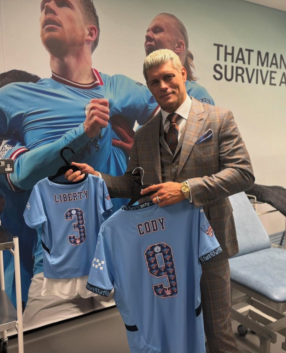 Cody Rhodes at Manchester City’s Etihad Stadium.