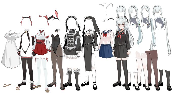 民主主義ちゃんの着せ替え人形完成です😆 