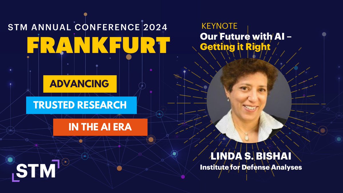PA EDitorial Ltd (@paeditorial) on Twitter photo Linda S Bishai's keynote for the  <a href="/STMAssoc/">STM</a> Annual Conference in Frankfurt looks very interesting! What a topic:  Steering AI development responsibly - avoiding a 'Bladerunner' future. 
x.com/STMAssoc/statu…
#STMFrankfurt2024
#stm2024 Linda S Bishai's keynote for the  <a href="/STMAssoc/">STM</a> Annual Conference in Frankfurt looks very interesting! What a topic:  Steering AI development responsibly - avoiding a 'Bladerunner' future. 
x.com/STMAssoc/statu…
#STMFrankfurt2024
#stm2024
