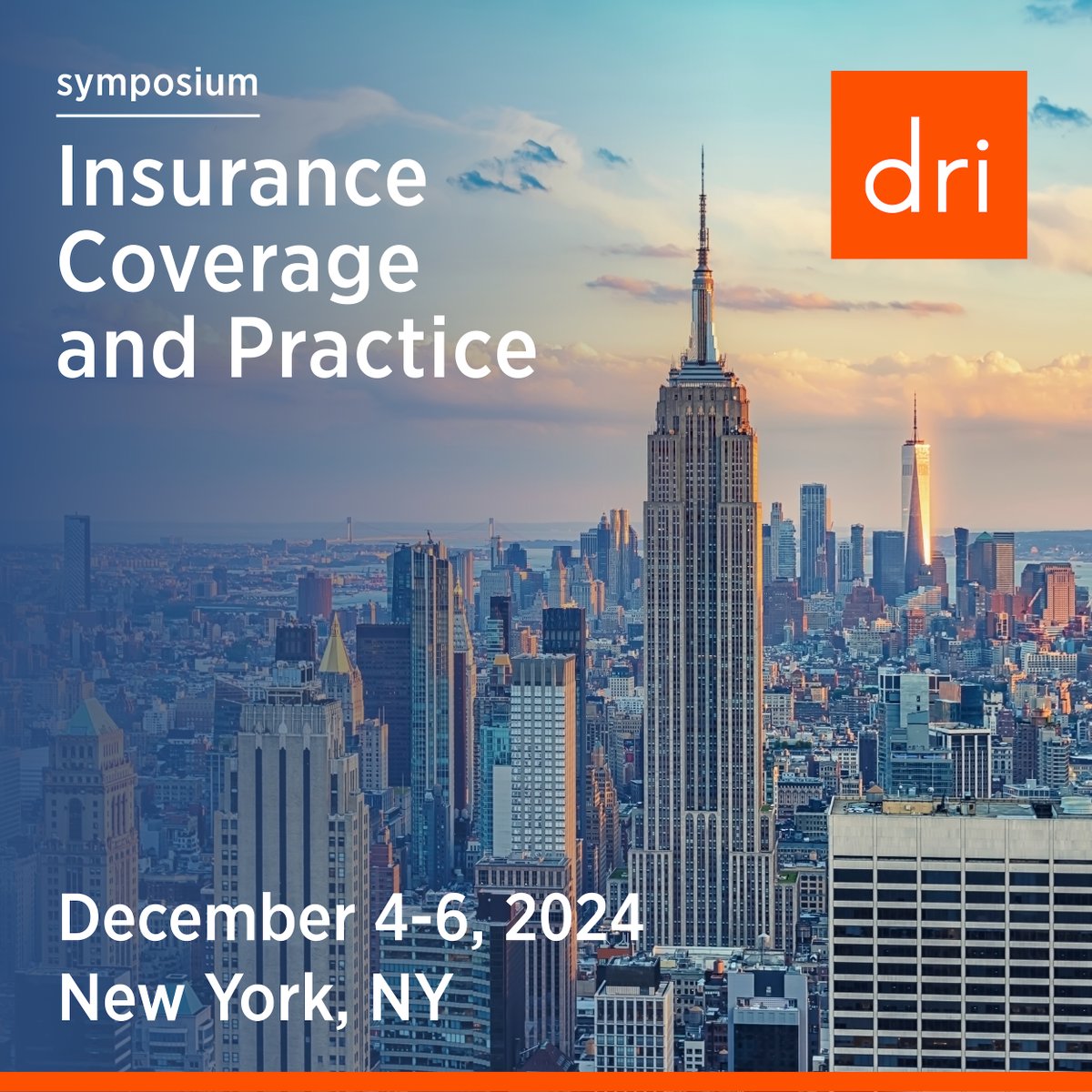 DRICommunity's tweet image. Pssst. The Early Bird deadline for the Insurance Coverage and Practice Symposium is right around the corner. Meet us in NYC for this premier event jam packed with expert led sessions on the latest industry trends: bit.ly/3Xm7j93. 

#DRILawyer #DRIICPS