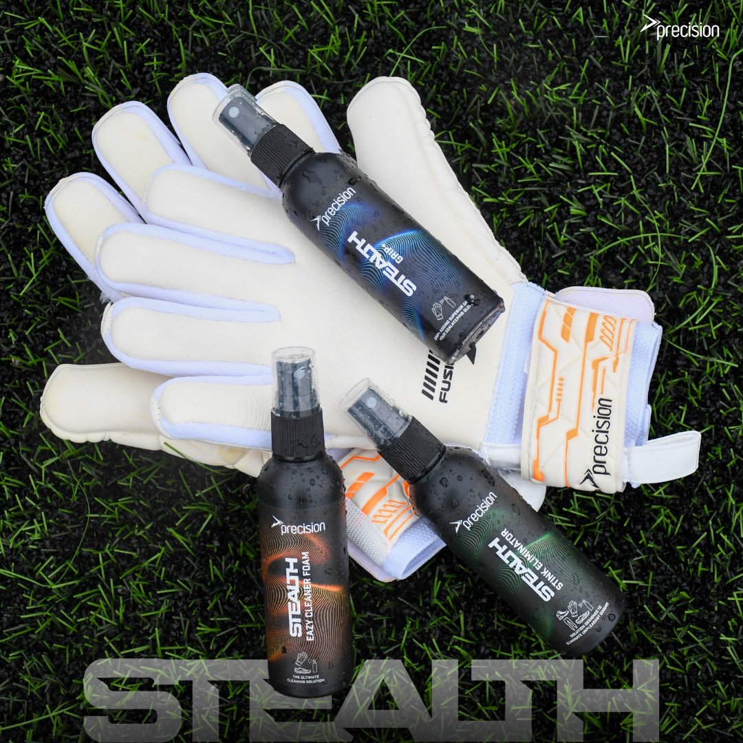 Official launch of STEALTH has arrived! 🚀

Introducing Stealth, our new care range for Gloves and others products! Grip+ for a boost in grip, Eazy Cleaner to remove dirt and Stink Eliminator to neutralise odours.
 
#precisiontraining #precision #gloveaccessory #gkgloves #launch