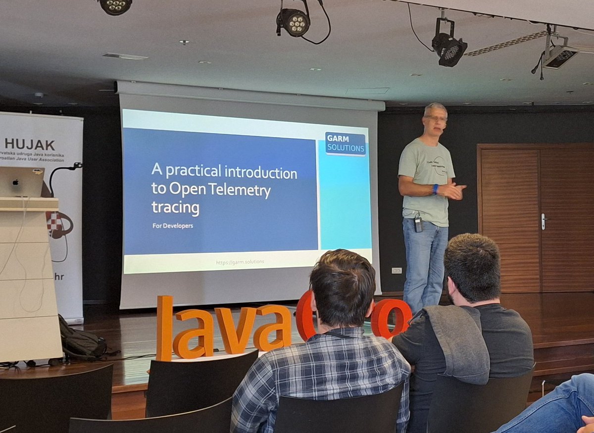 coduinix's tweet image. Up next... "A practical introduction to Open Telemetry tracing" by @nicolas_frankel at @JavaCro #javacro24